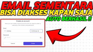 CARA BUAT EMAIL SEMENTARA ATAU TEMPORARY EMAIL YANG BISA DIBUKA KAPAN SAJA