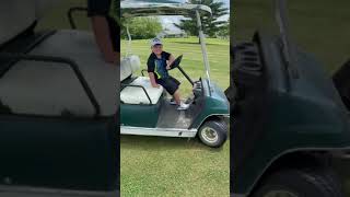 7 year old golfer, Brian Kelley, gets to drive the golf ball wrangler at Oak Run Golf Course! #golf