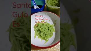 Hari panas minum cendol dingin pasti terasa segar banget. beli bhn2  dirumah. gampang saja buatnya