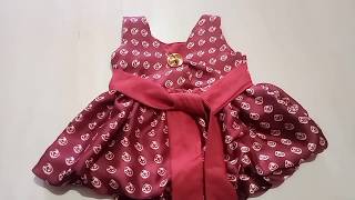 Baby frock cutting & stitching