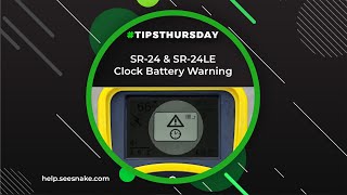 SR-24 & SR-24LE Clock Battery Warning