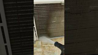 تنظيف الوحده الخارجية لمكيف المنزل Cleaning A/c #shorts