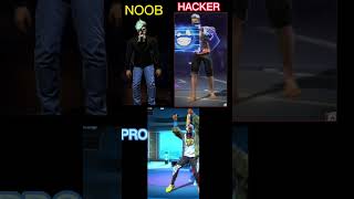 NOOB PRO HACKER FREEFIRE EDITING #shortvideo #freefire #yessmartypie #alightmotion  #vasu777