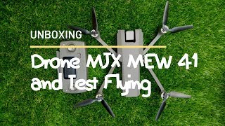 Unboxing Drone MJX MEW 4 1 and Test Flying