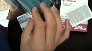 Transcend 256 gb ssd unboxing