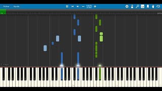 Enemigos - Aitana ft  Reik Piano Tutorial (Synthesia)