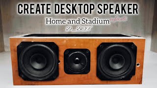 Desktop Speakers,s ||ساخت اسپیکر رومیزی|| درست کردن جعبه باند