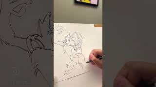 11yo Autistic Savant Draws - Taz Tazmanian Devil | Looney Tunes