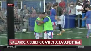 Golazo de Marcelo Gallardo en un partido a beneficio