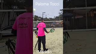 Bate bola com Paloma Tocci! #beachtenis