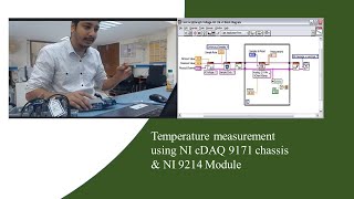 Temperature measurement using NI cDAQ 9171 chassis & NI 9214  Module #NI9171, #NI9214 #niDAQ #cDAQ