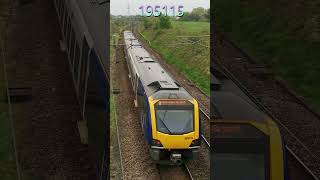 195115 powering below Green Lane bridge WCML #shorts #train