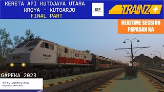 6. KERETA API KUTOJAYA UTARA | KROYA - KUTOARJO | FINAL PART | TRAINZ SIMULATOR INDONESIA