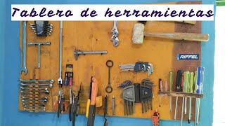 Así quedó el tablero para herramienta del taller