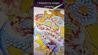 Watercolor Dragon Painting (Tape Pull)