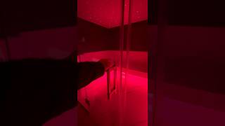 Hammam and sauna in red with colored lighting by Cariitti installed in the SPA #cariitti