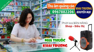 Thu âm Quảng cáo Nhà thuốc tây Bảo Châu 2 MC đọc Khai trương