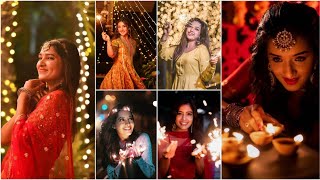 Diwali Photo Poses For Girls | Diwali Photography Ideas For Girls | Photoshoot Ideas For Diwali