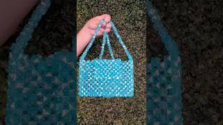 Beaded bag azul