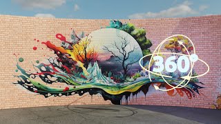 360 Graffiti Chill Beats 🎧 AI-Powered Music for Work, Coding and Study 🎨 [relaxing 50 minutes]