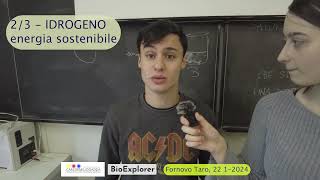 Progetto BIO-EXPLORER studenti Gadda Fornovo - Trattamento dell'idrogeno come energia sostenibile