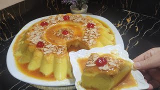 فلو بالكراميل (كريم كراميل)بدون فرن في10دقائق 🍮مع السر والطريقة أحسن من الجاهزكريمي وخفيف 👌😋😋