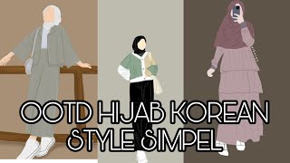 Inspirasi OOTD Hijab Remaja Style Korea | Rekomendasi Ootd Hijab Simpel