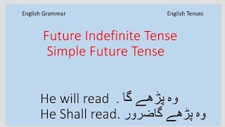 future indefinite tense /simple future tense /English tenses/English grammar/English tutorial #2022