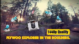 2.7K  Flywoo Explorer in a forest of Boulders.  Dji fpv and Gopro 7 Naked