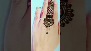 Unique and simple one finger mehndi design🥰👌 | Mehndi designs #shorts #youtubeshorts #mehndi