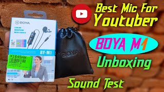 Boya By-M1 | Best Mic For YouTube | Boya M1 Unboxing | How To Use Boya Mic In Mobile | Boya Mic Unbo