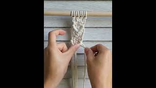 Macrame Arrowhead Pattern Tutorial #shorts #macrame #tutorial