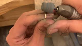 Bottlebee: Making a set of 9ct gold wedding bands