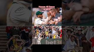 Hassan Ali dancing with MCG crowd  #hassanali  #pakvsaus #ausvspak #cricket #usmanbytes #shortsfeed