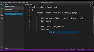 Sum values of an array