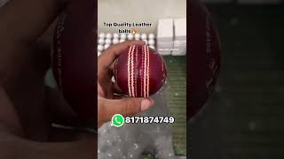 Top Quality Leather balls | 50 over | #cricket #shorts