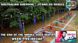 #SurvivorAU - WEEK FIVE RECAP - The End of the Middle Aged Mafia | Strat Chat Podcast