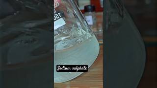 Crystallization of Sodium Sulphate #chemistry #sodium #sulphate #chemical #crystals #crystallization