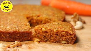 Healthy Moist Carrot Cake|Carrot Coconut Pineapple Dry Fruit Cake|Homemade Carrot Cake