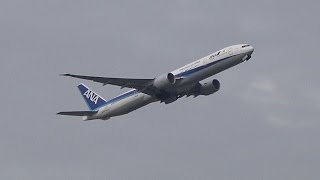 ✈ANA Boeing 777-300ER takeoff at Frankfurt Airport