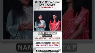 #shorts Admission Open June 2024 | UGC NET Economics | Commerce | English | Management | Paper 1