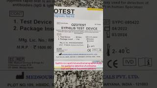 Rapid test for syphilis