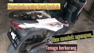 Motor beat brebet di gas mentok ngempos, coba cek filter busi dan sensor TP