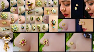 Latest gold Nose pin design with price || gold nose pin under 500