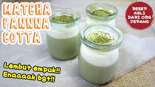 Resep PANNA COTTA MATCHA Lumer di Mulut ! - Simpel dan Super Enak