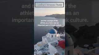 Ancient Greece - The Ancient Greeks Had A Strong Tradition Of Sports And... #shorts #greece #sports