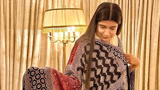 Visiting in-laws ！New Beautiful Shawls From Al_riyah 💕 💕 Vlog 584