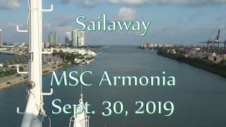 Sailaway -- MSC Armonia Sept. 30, 2019