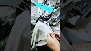 Bottom Hemming Machine Lock Stitch With Reverse Folder For Thin Fabric #Shorts