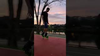 manobra toe toe com patins inline